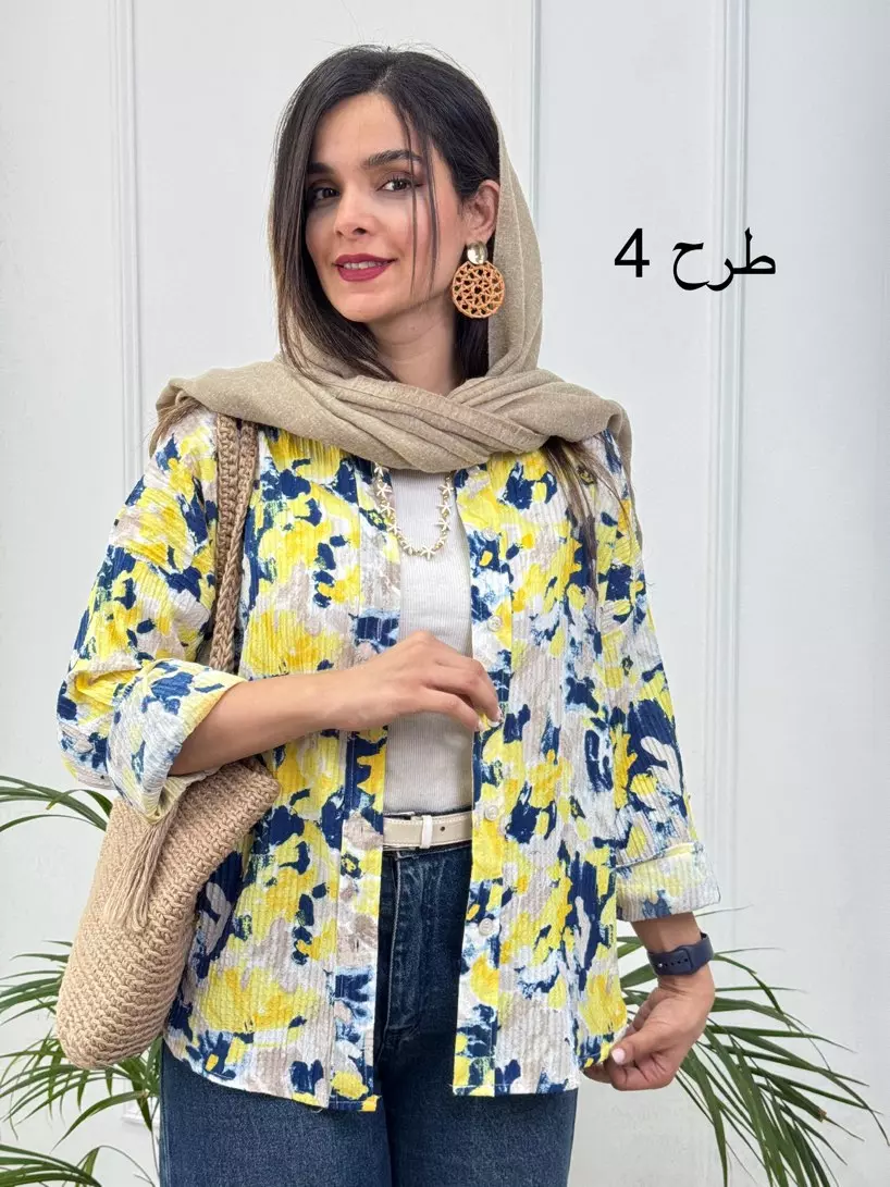 مانتو شومیزی آبرنگی